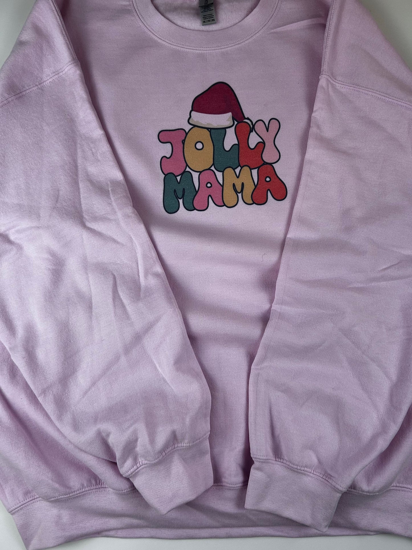 Jolly Mama Holiday Sweatshirt, Sublimated Christmas Shirt
