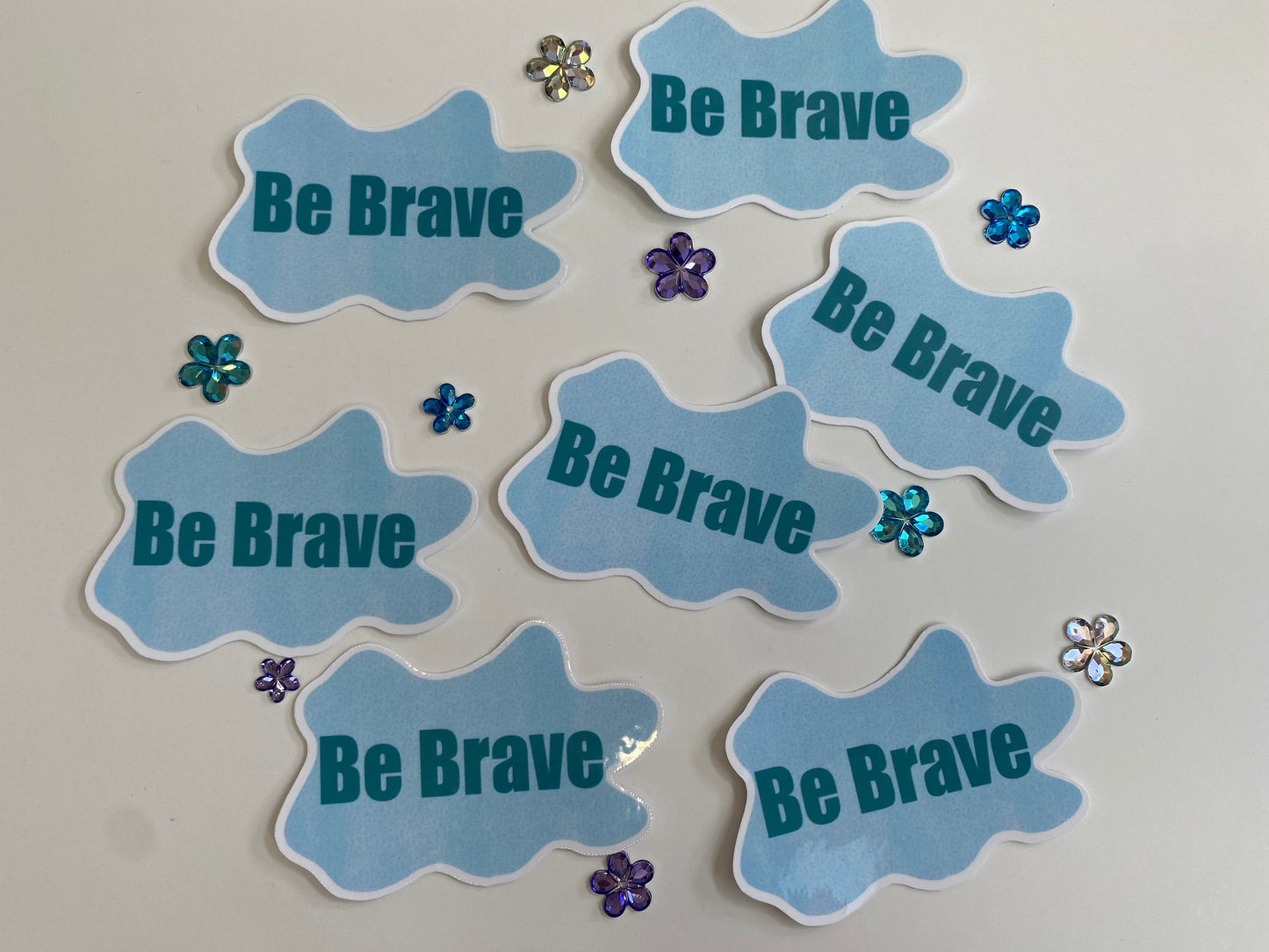 Be Brave Sticker with Waterproof Laminate, Planner Sticker Kindle Decor