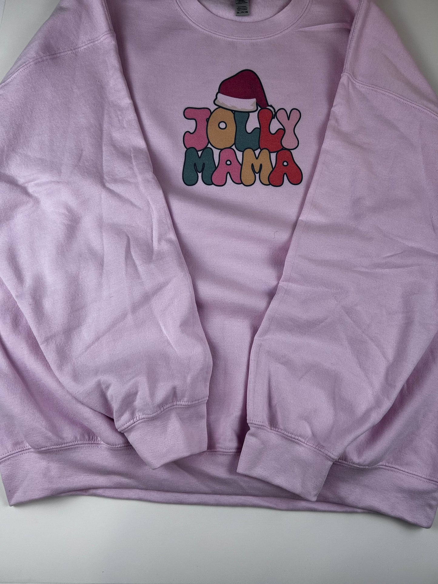 Jolly Mama Holiday Sweatshirt, Sublimated Christmas Shirt