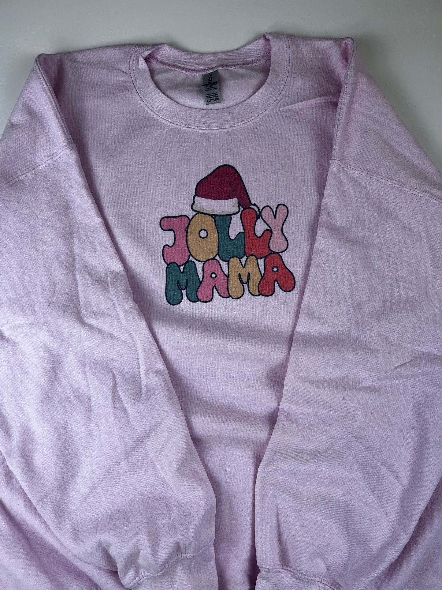 Jolly Mama Holiday Sweatshirt, Sublimated Christmas Shirt