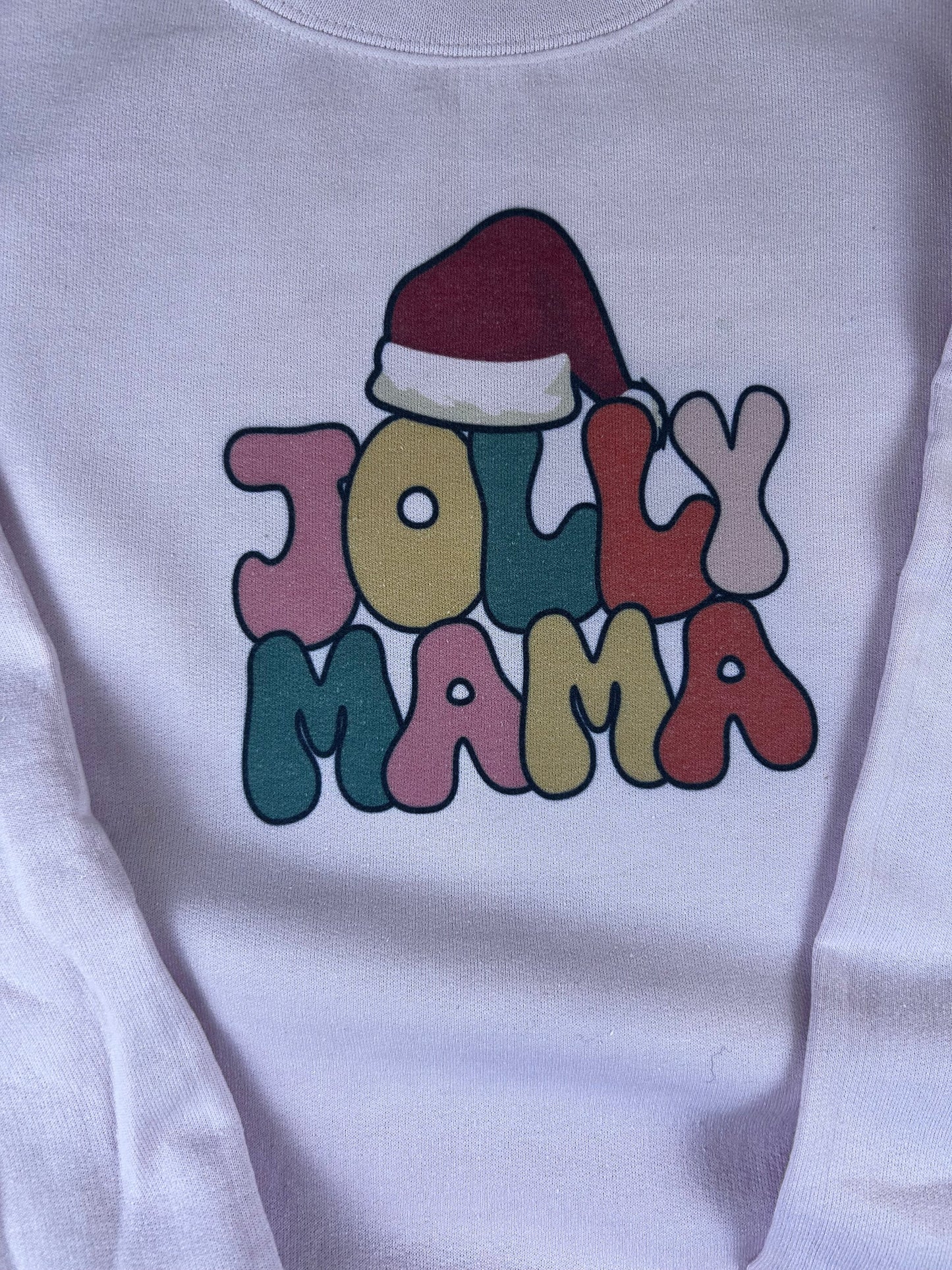 Jolly Mama Holiday Sweatshirt, Sublimated Christmas Shirt