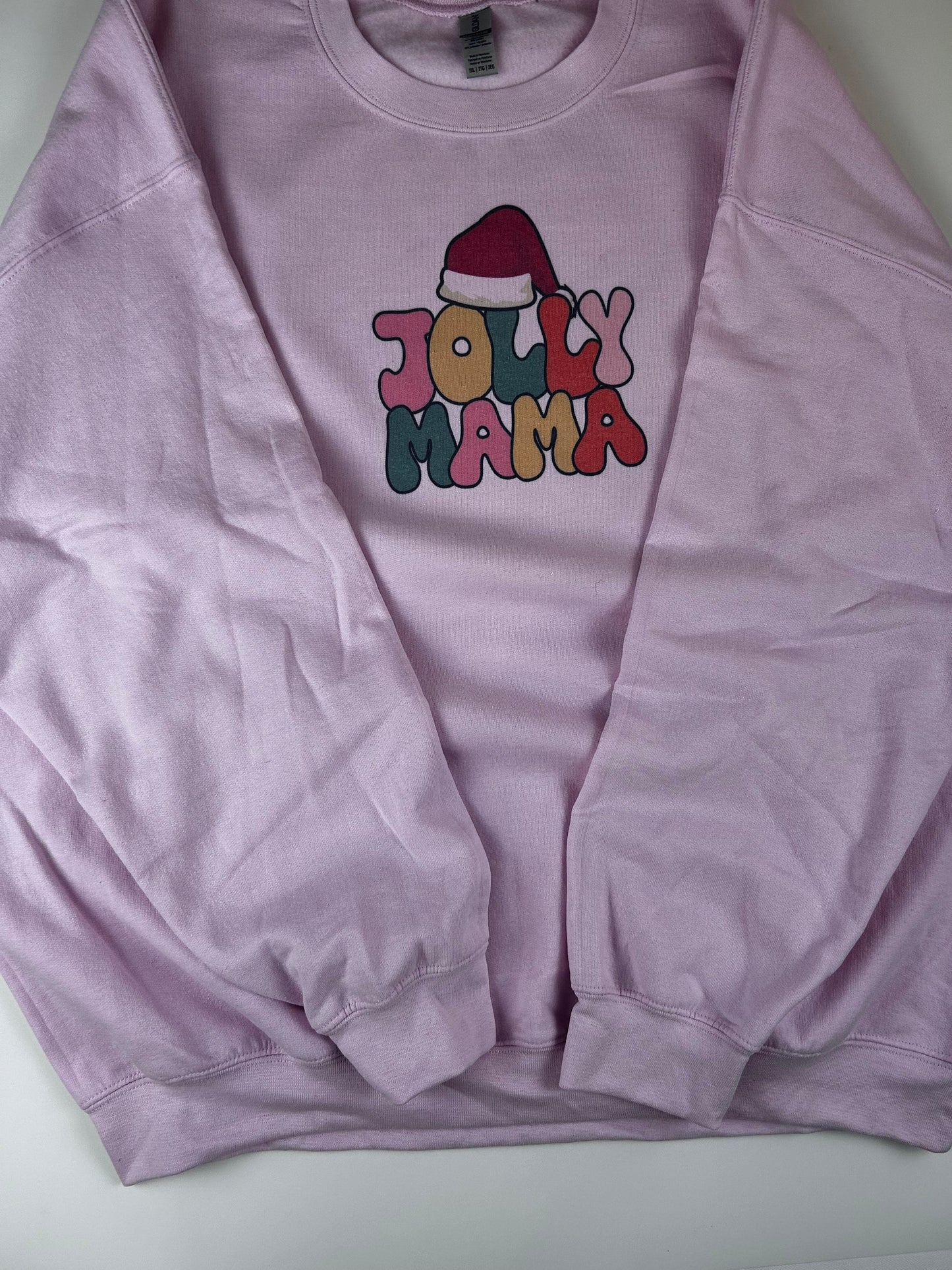 Jolly Mama Holiday Sweatshirt, Sublimated Christmas Shirt