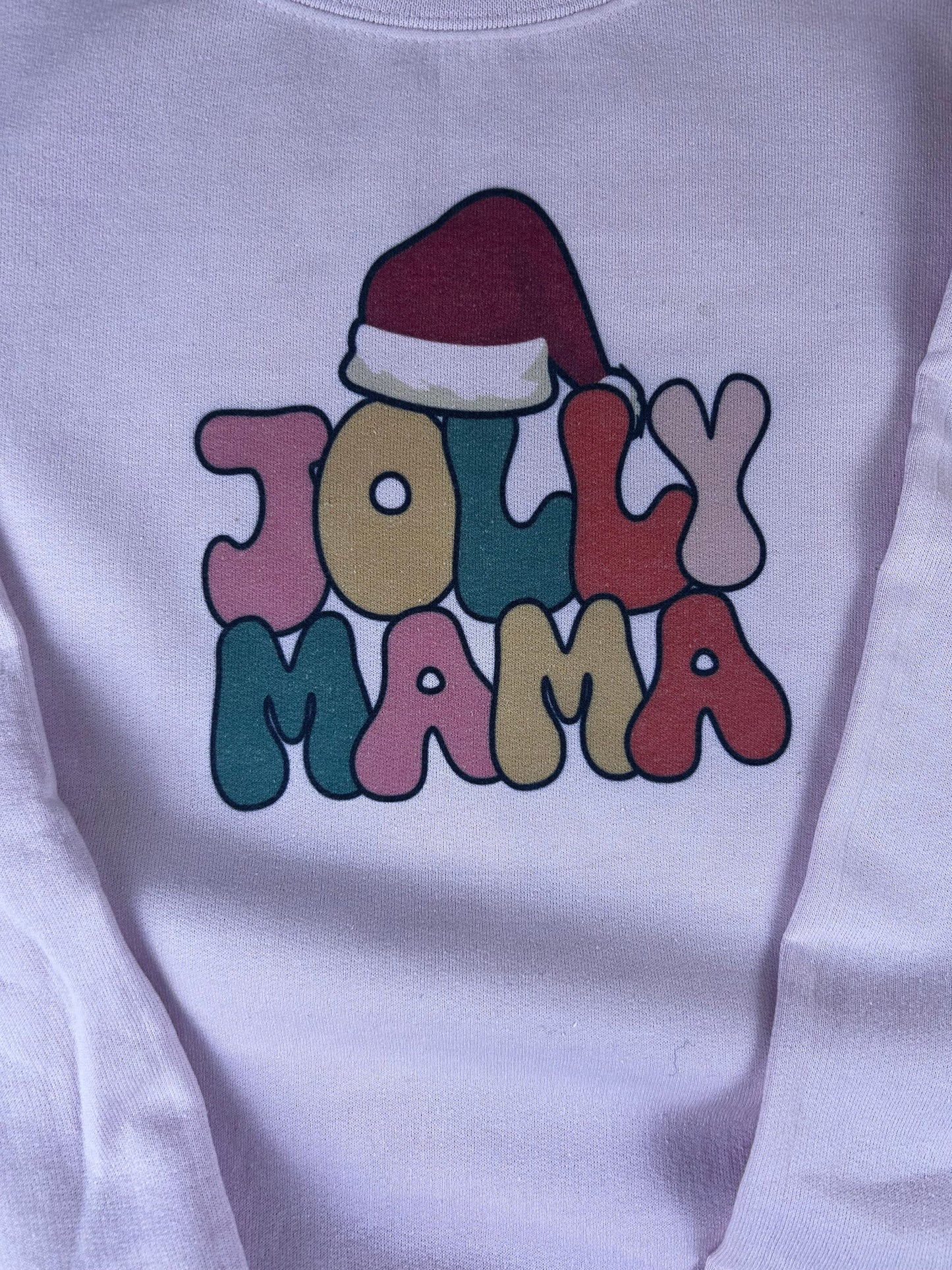 Jolly Mama Holiday Sweatshirt, Sublimated Christmas Shirt