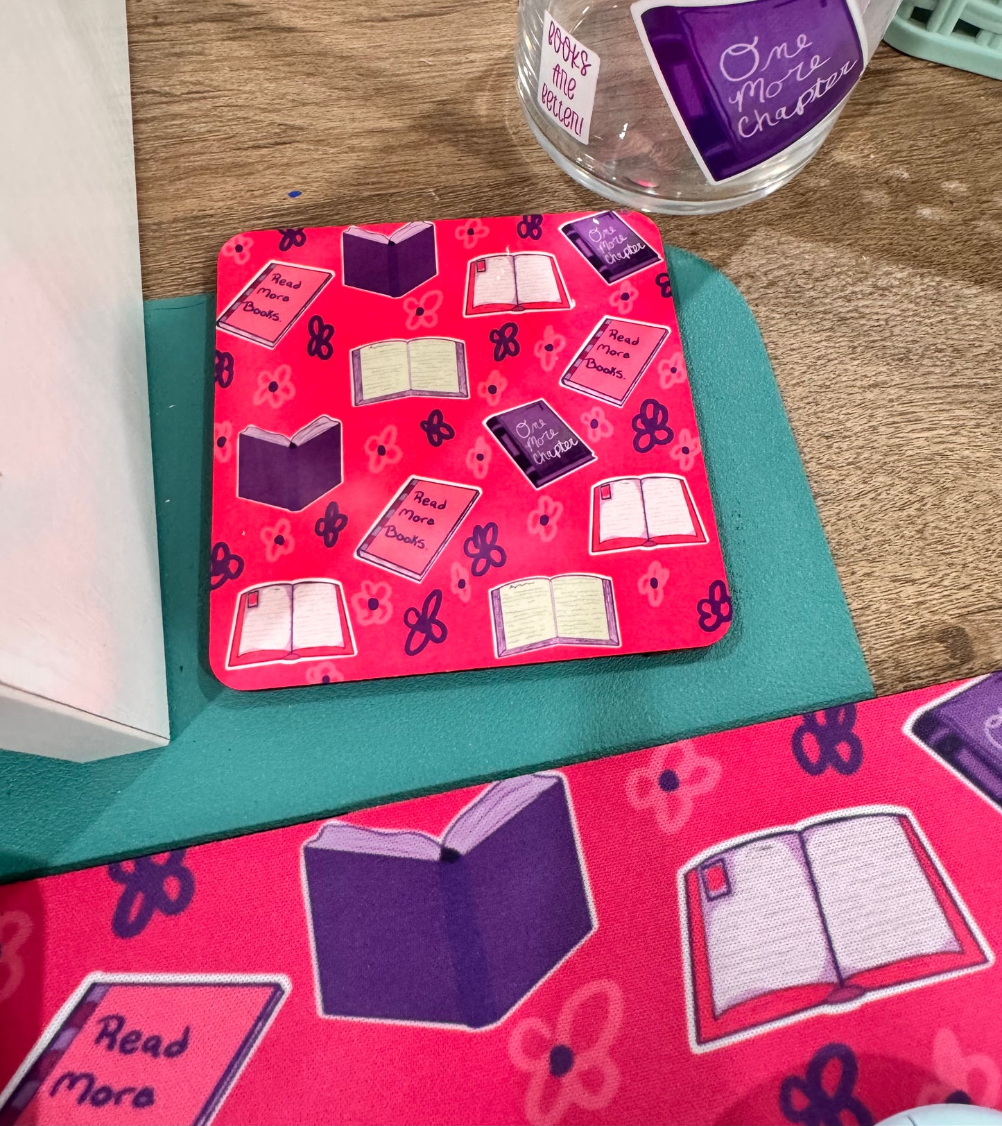 Book Themed Coaster For Book Lovers