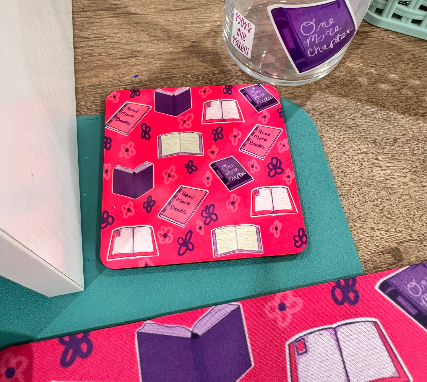 Book Themed Coaster For Book Lovers