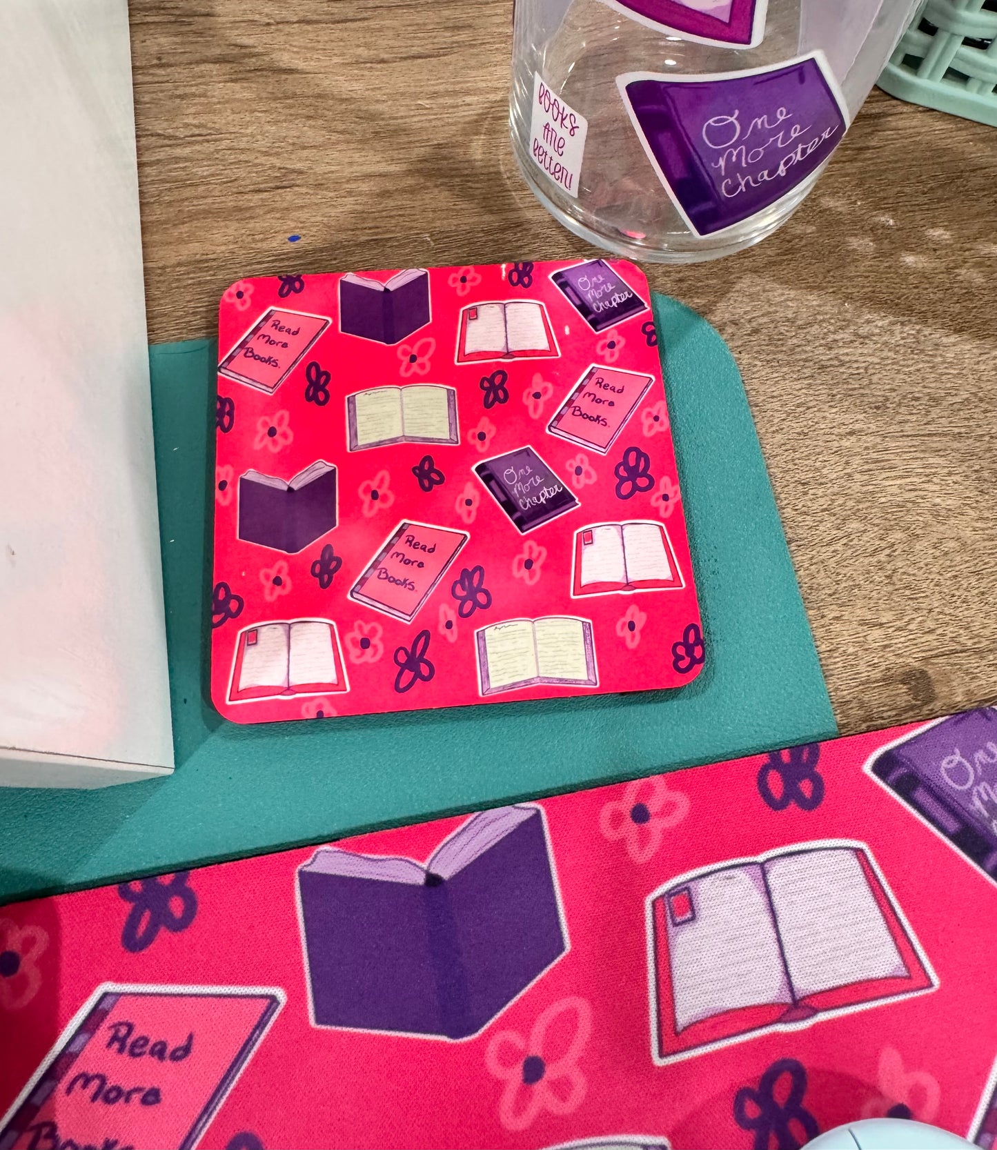 Book Themed Coaster For Book Lovers
