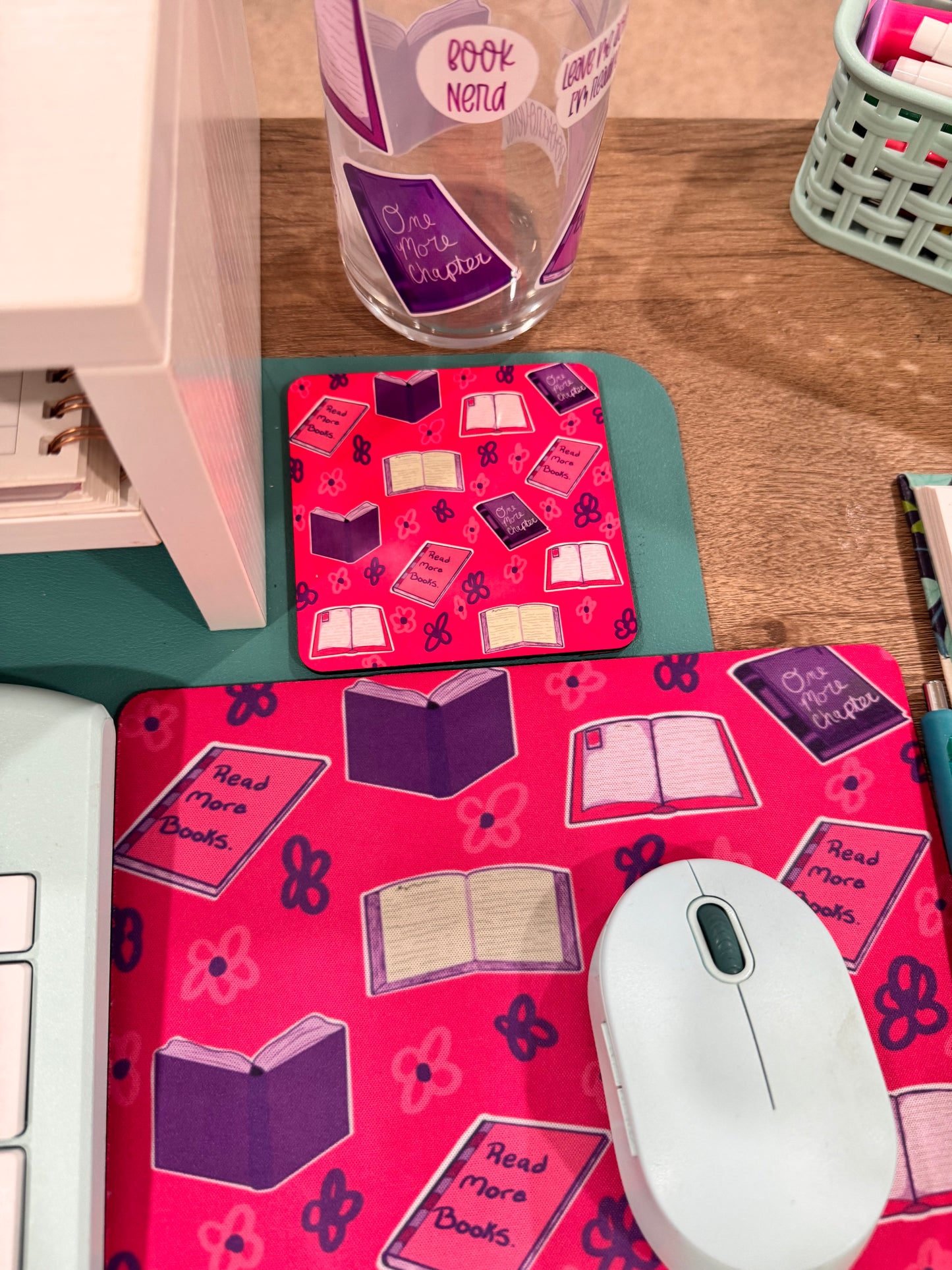 Book Themed Coaster For Book Lovers