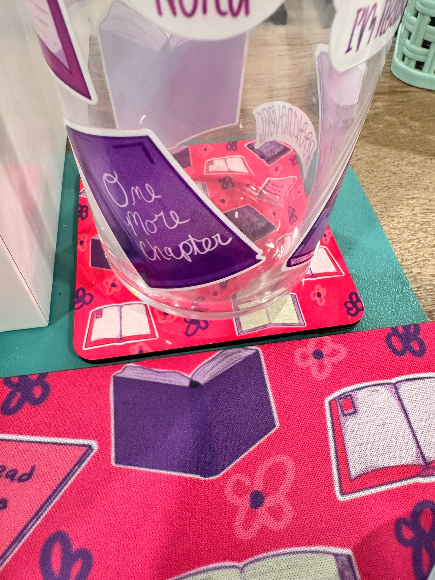 Book Themed Coaster For Book Lovers
