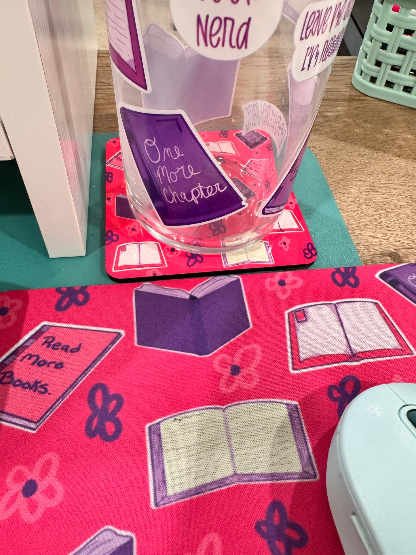 Book Themed Coaster For Book Lovers