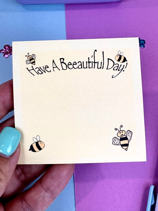 Have a Beeautiful Day Bumblebee Sticky Notes