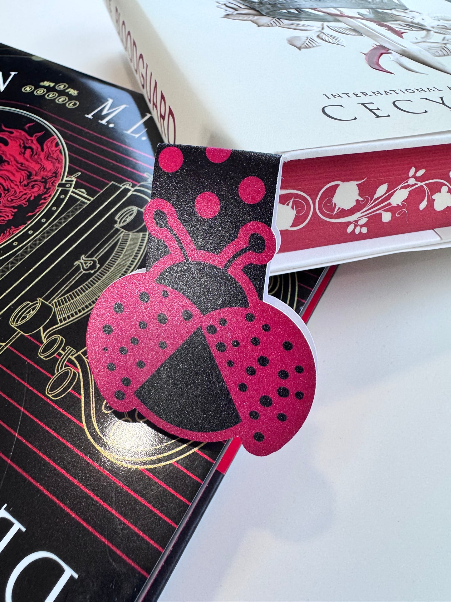 Ladybug Magnetic Bookmark For Readers, Save Your Page, For Book Lovers