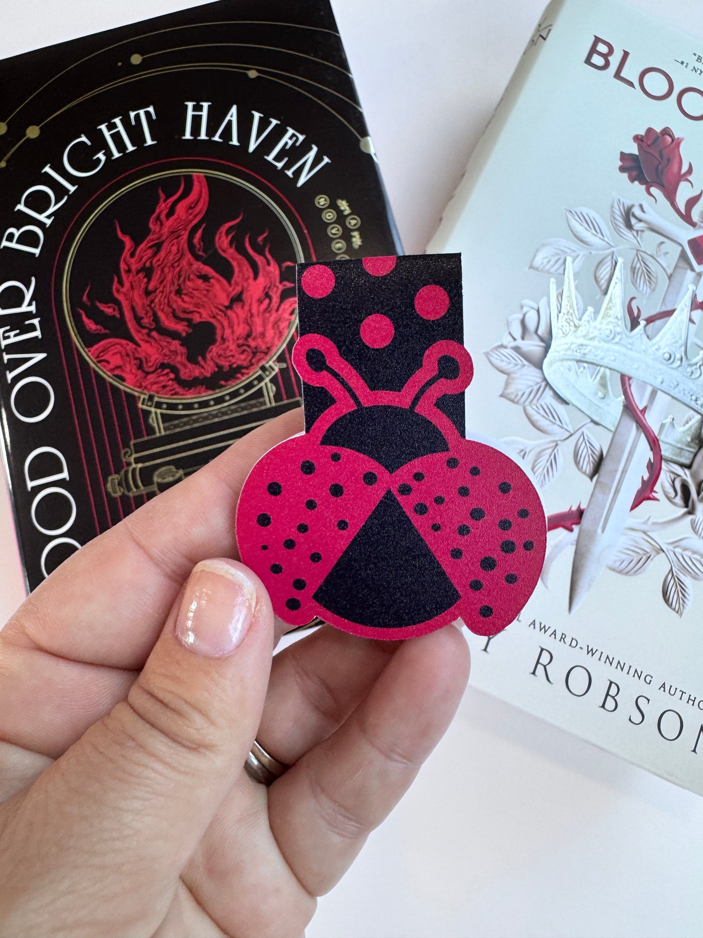 Ladybug Magnetic Bookmark For Readers, Save Your Page, For Book Lovers