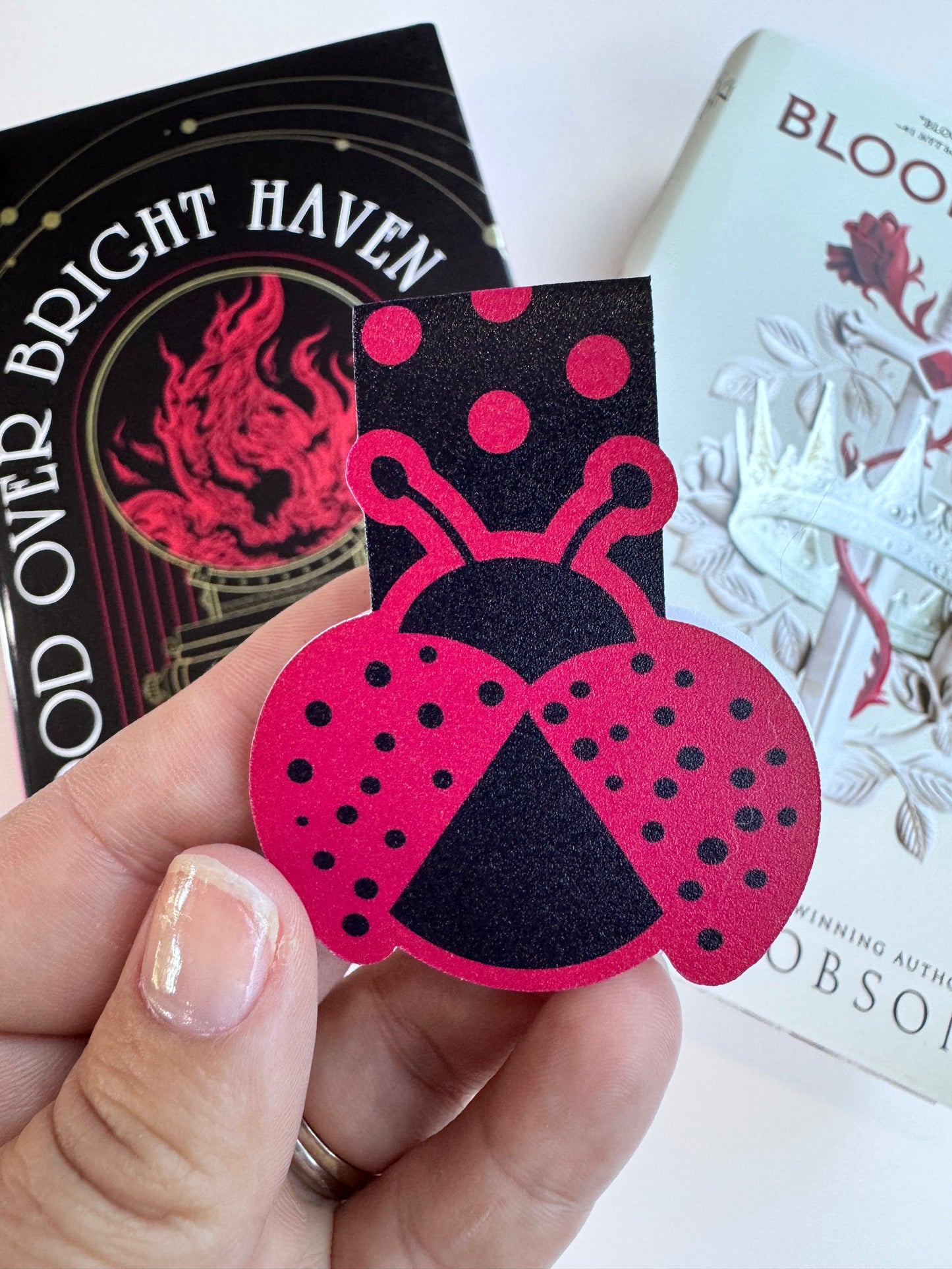 Ladybug Magnetic Bookmark For Readers, Save Your Page, For Book Lovers