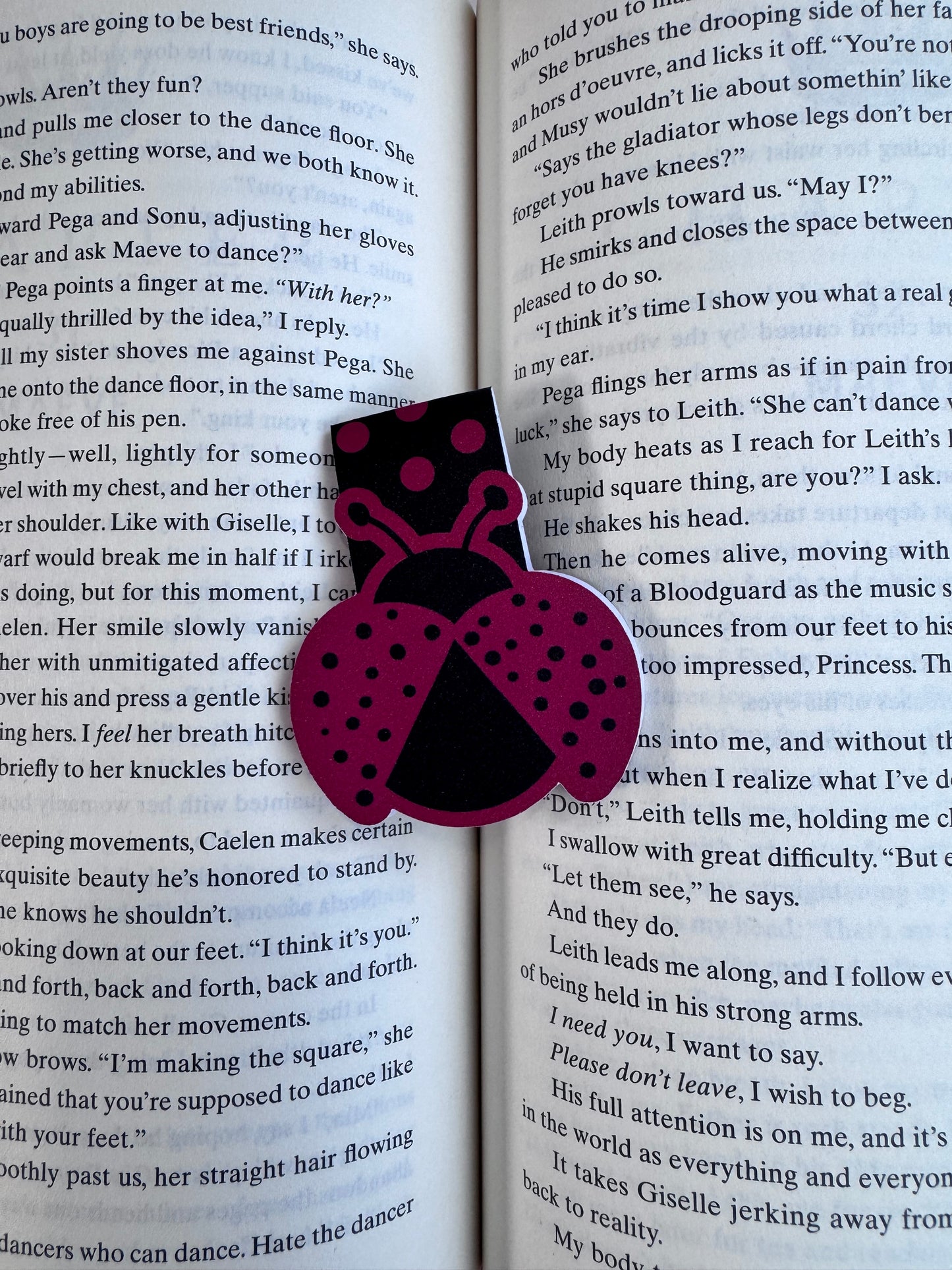 Ladybug Magnetic Bookmark For Readers, Save Your Page, For Book Lovers
