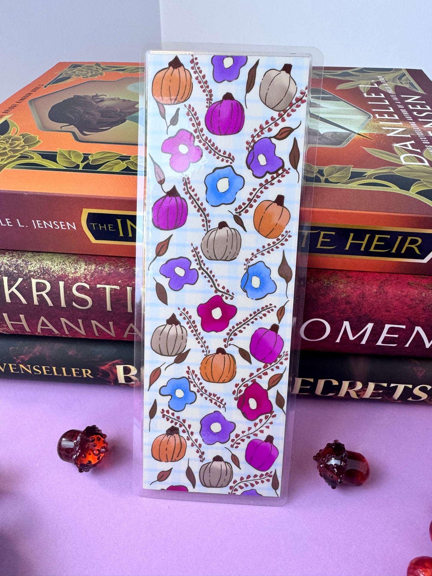 Crisp Fall Days Bookmark Set or Individual: 2x6 Inches, Hand Drawn and Laminated