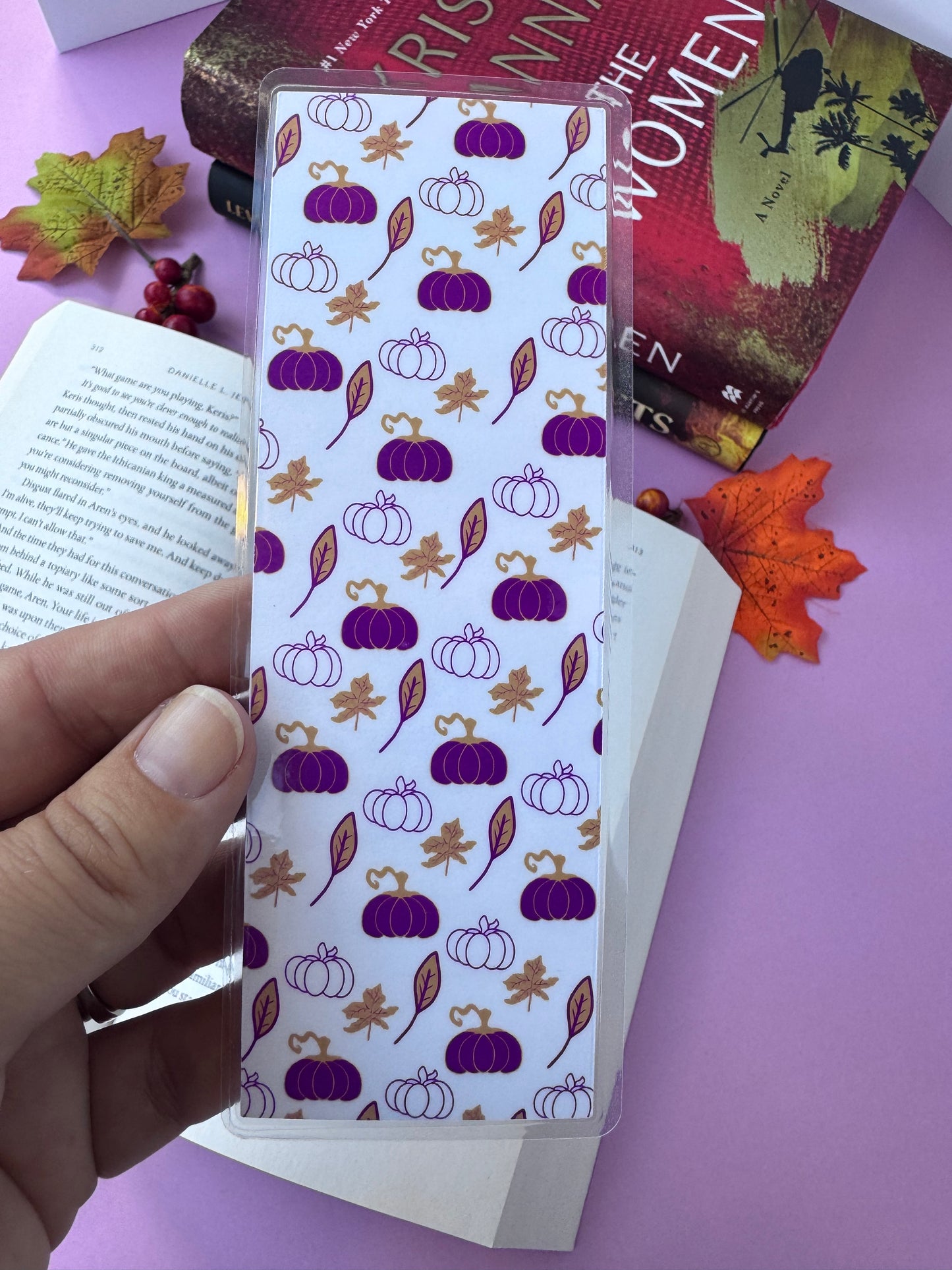Crisp Fall Days Bookmark Set or Individual: 2x6 Inches, Hand Drawn and Laminated