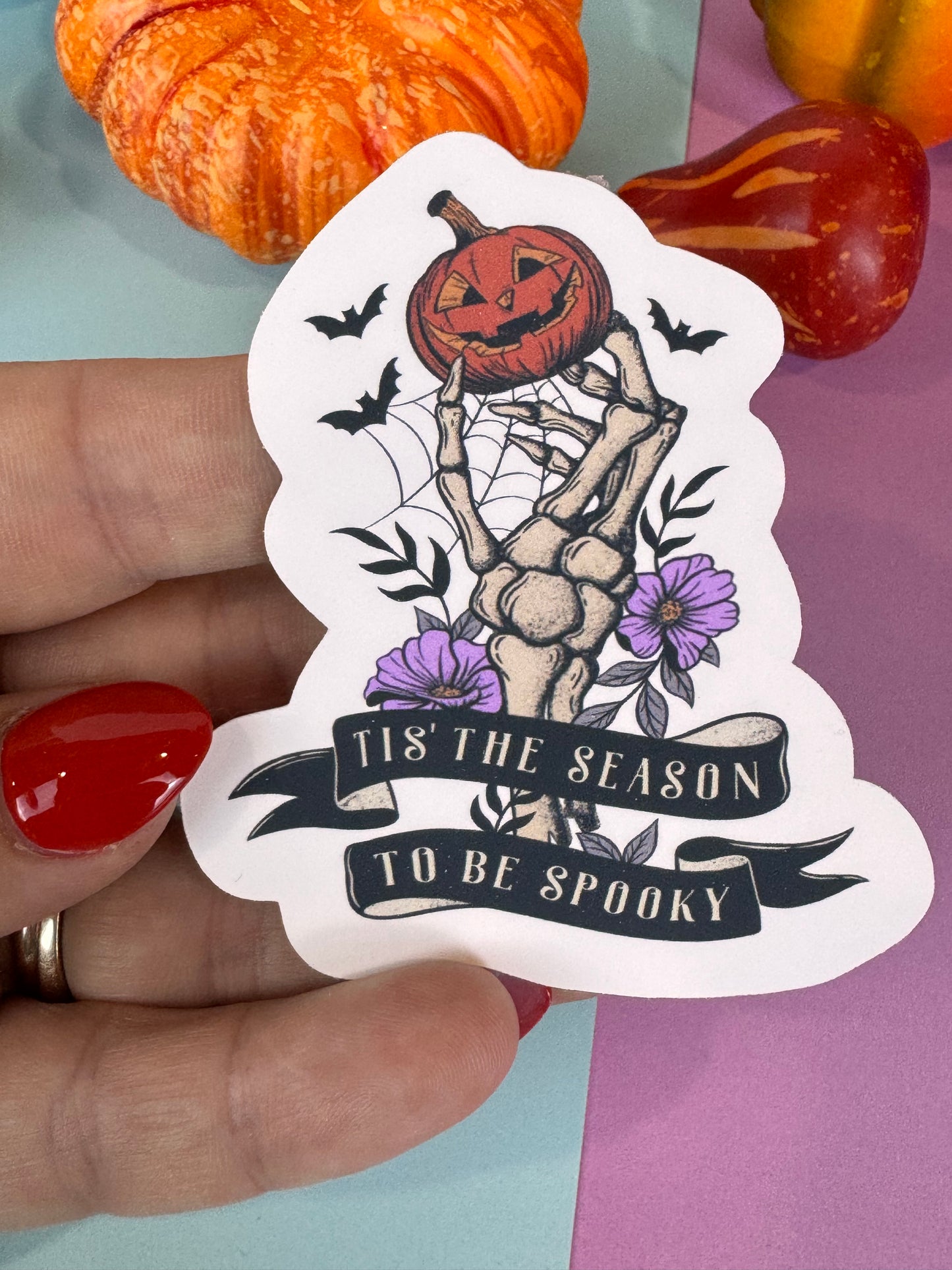 Tis The Season To Be Spooky Die Cut Sticker