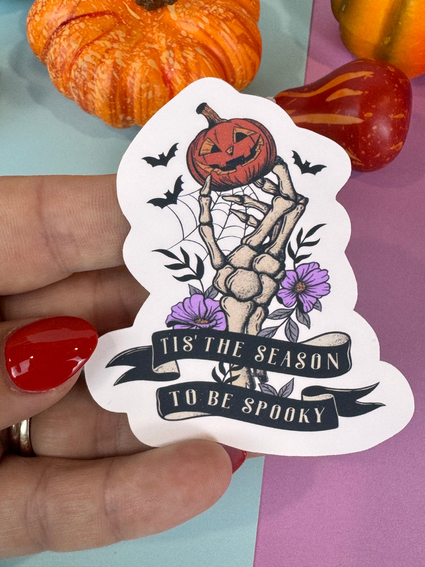 Tis The Season To Be Spooky Die Cut Sticker