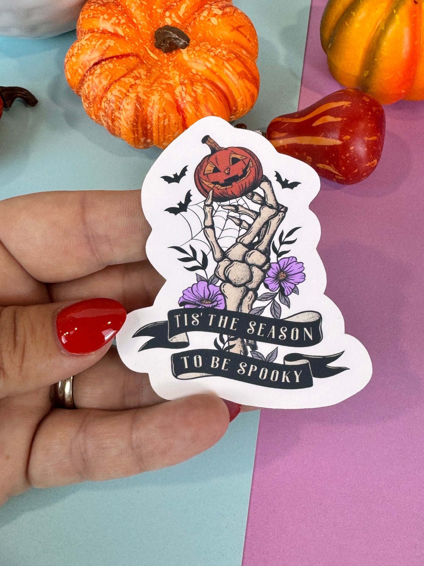 Tis The Season To Be Spooky Die Cut Sticker