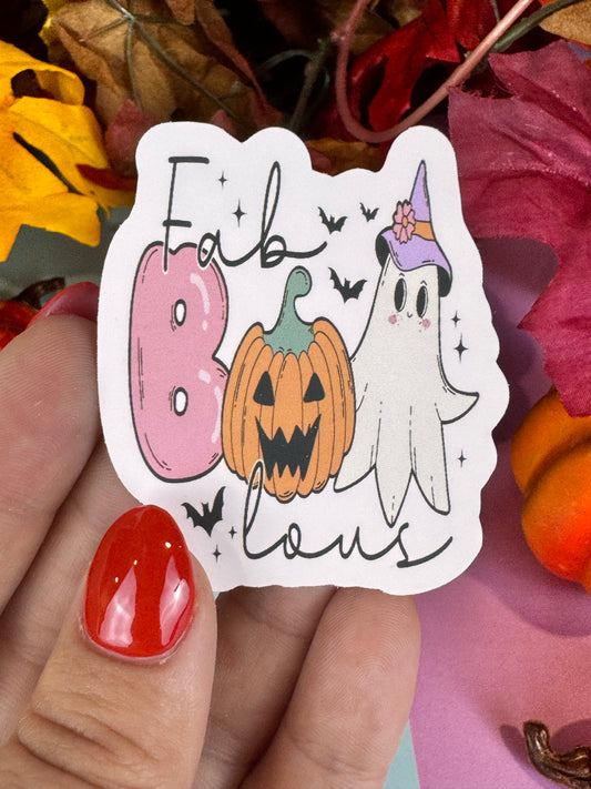 Faboolous Halloween Die Cut Sticker Cute Fall Characters For Kindle Decoration