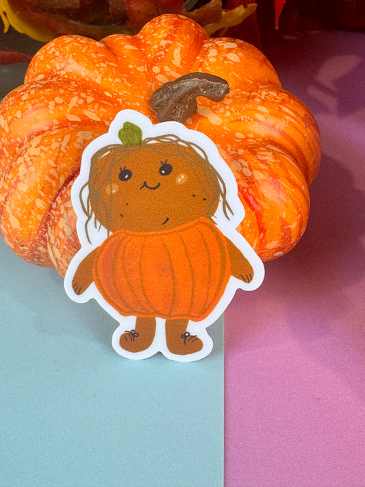 Patch The Spud-Pumpkin Die Cut Sticker, Fall Planner Stickers, 2 Inch