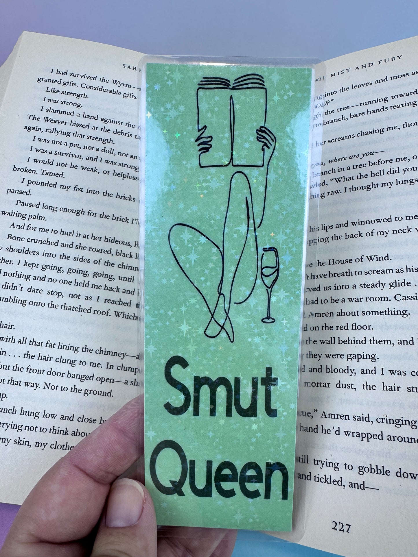 Smut Queen Laminated Bookmark for the Spicy Book Lover