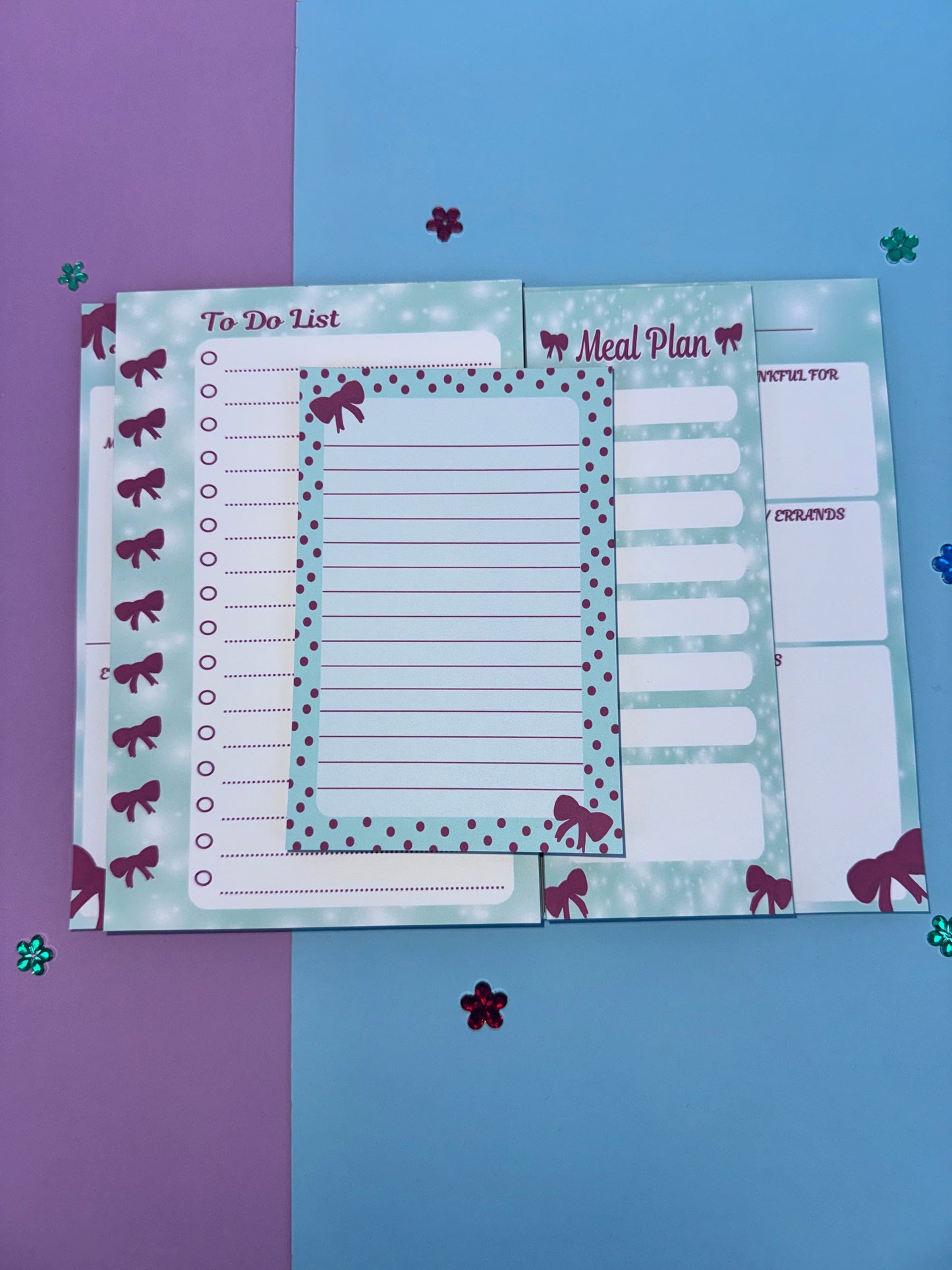 Holiday Red Bow Stationery Set