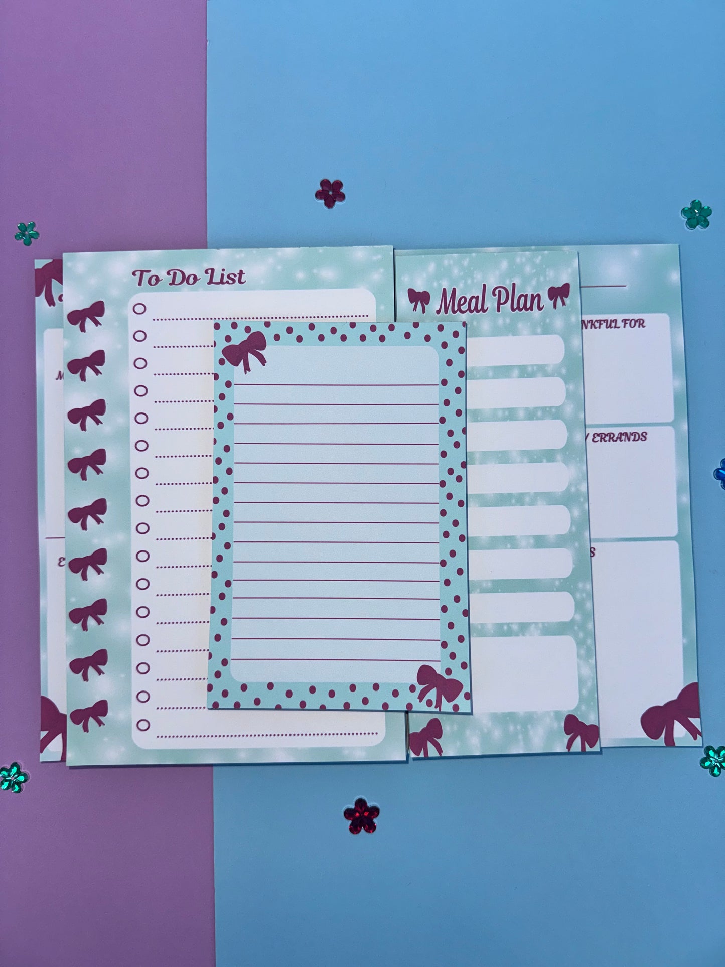 Holiday Red Bow Stationery Set