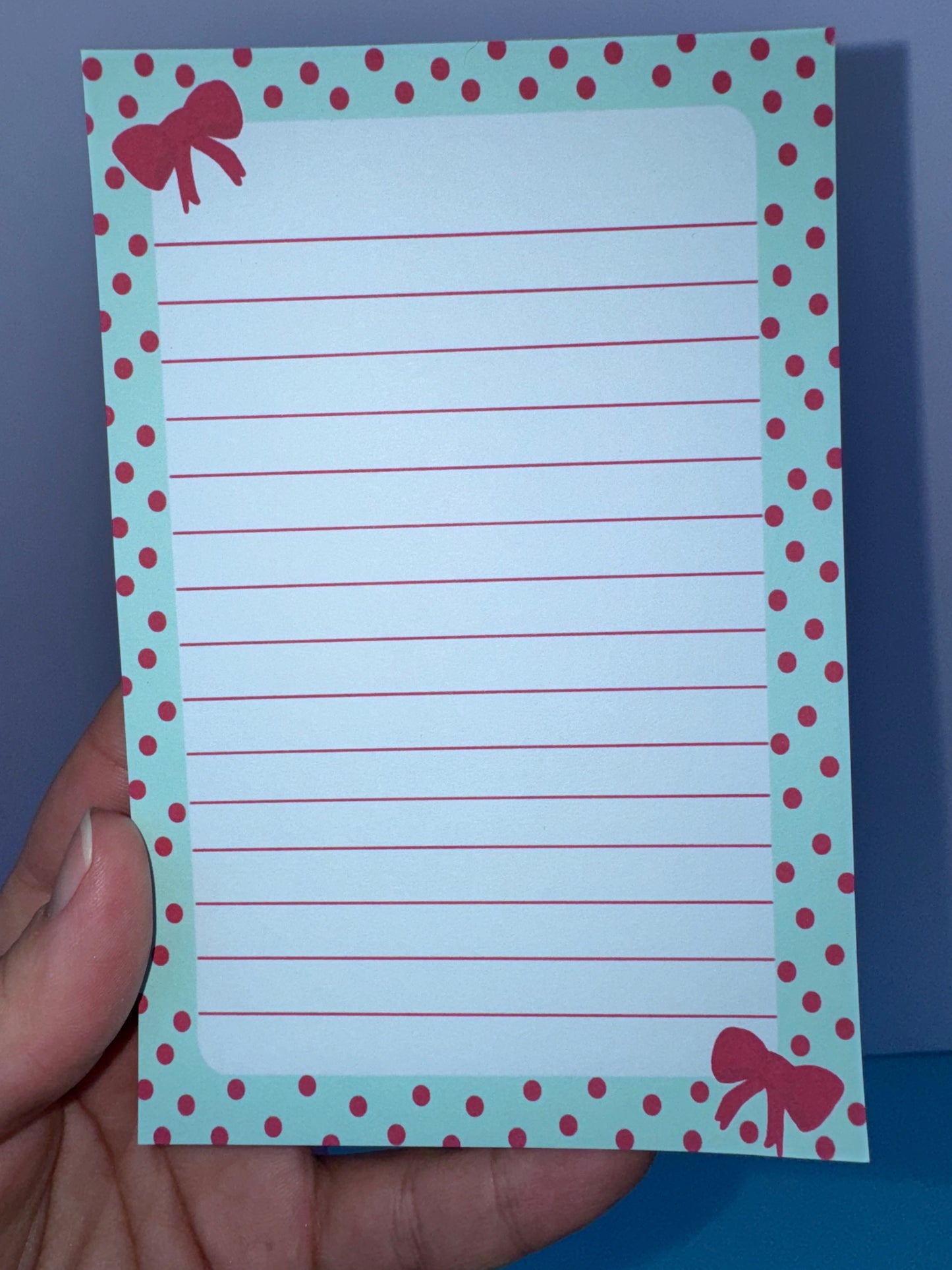 Holiday Red Bow Stationery Set