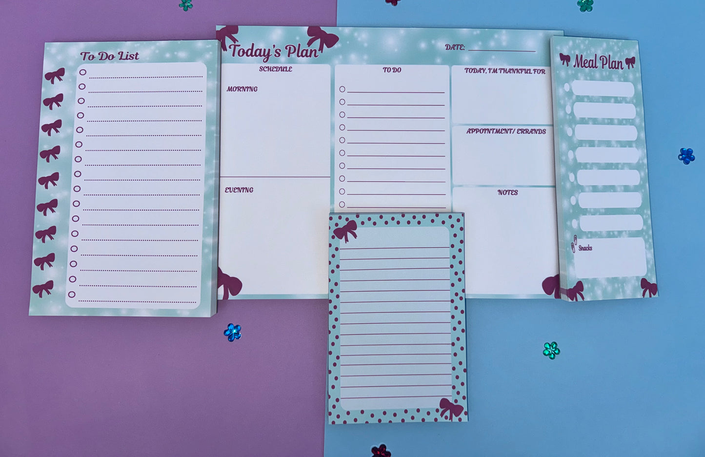 Holiday Red Bow Stationery Set