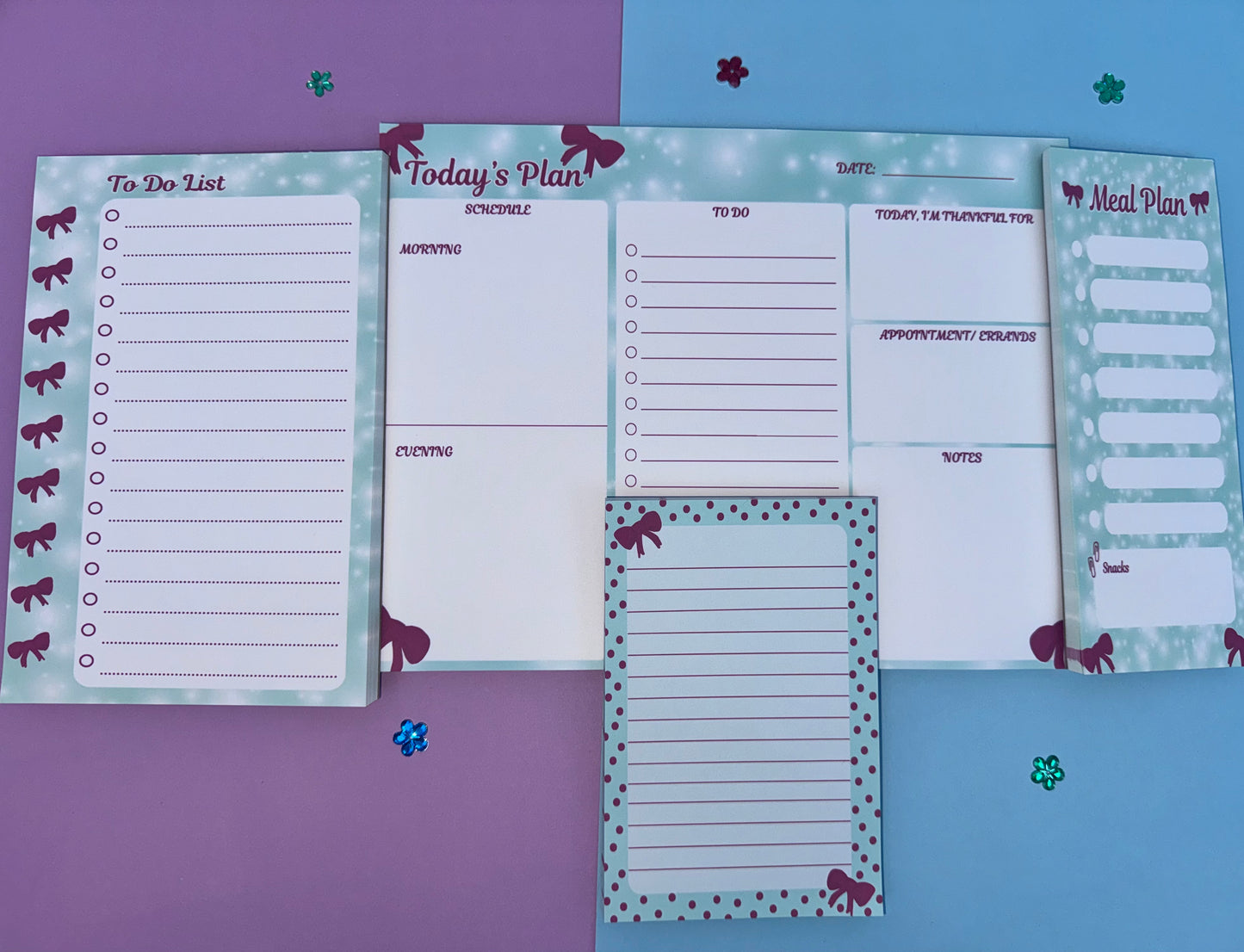 Holiday Red Bow Stationery Set