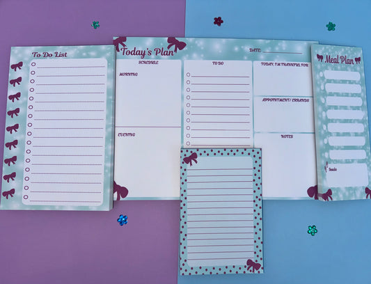 Holiday Red Bow Stationery Set