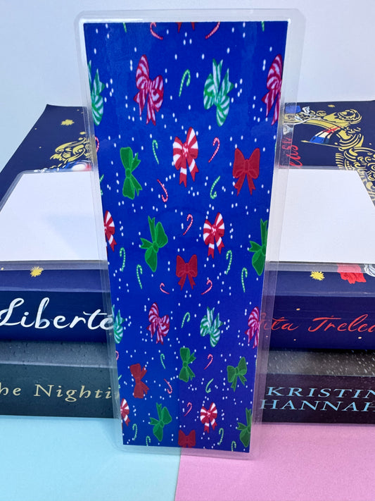 Christmas Bows Holiday Bookmark For Readers