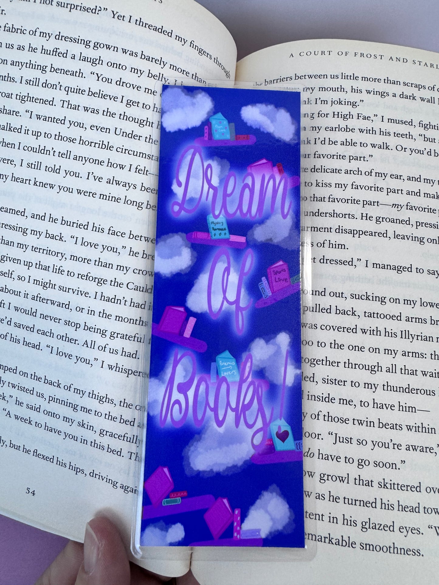 Dreamy Bookmark For Book Lovers - Floating Bookshelves For Readers
