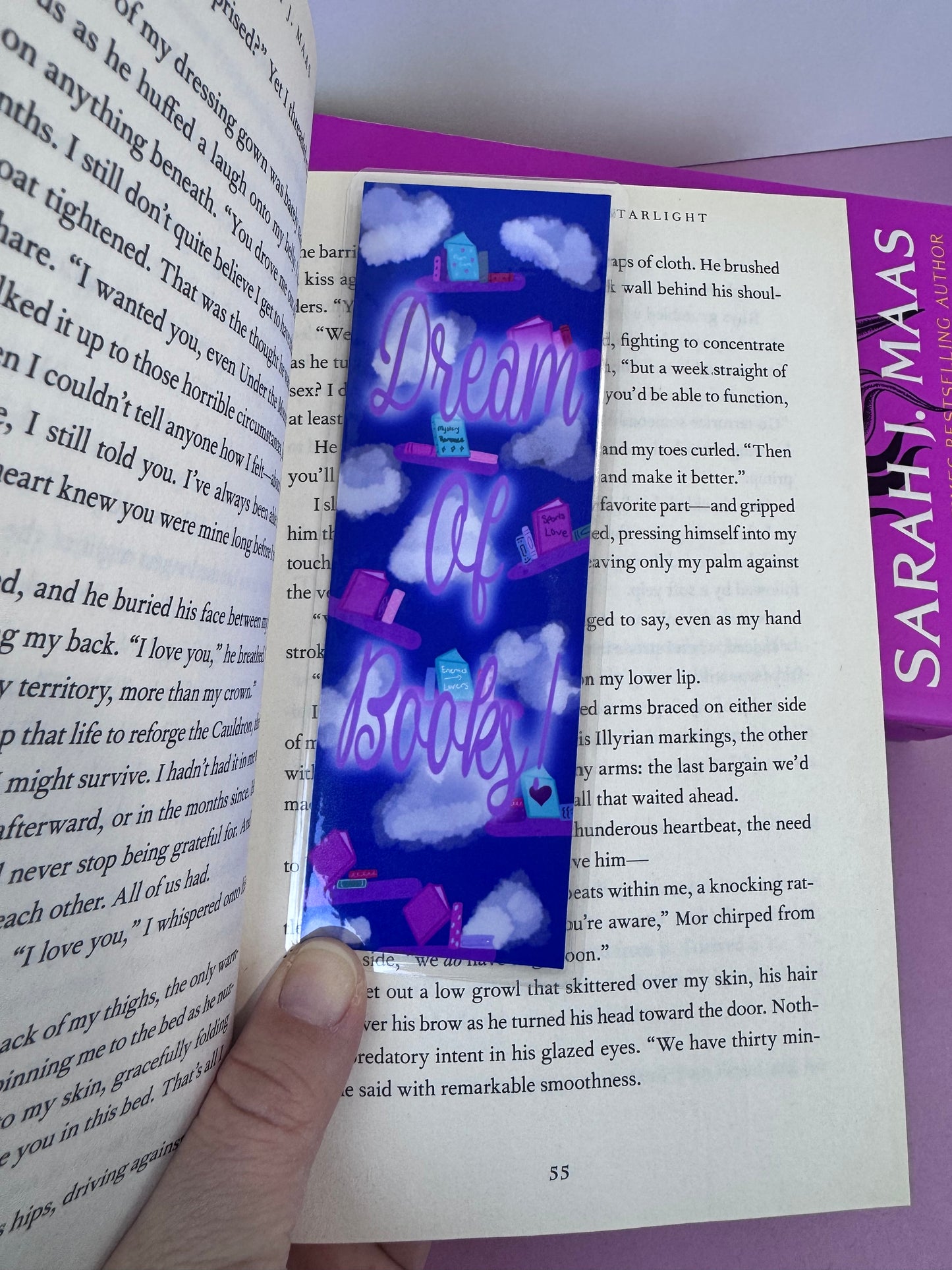 Dreamy Bookmark For Book Lovers - Floating Bookshelves For Readers