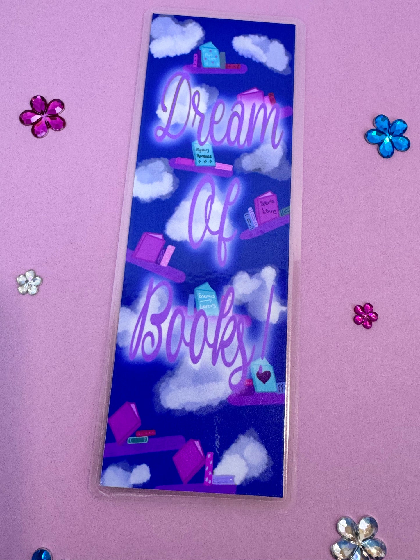 Dreamy Bookmark For Book Lovers - Floating Bookshelves For Readers