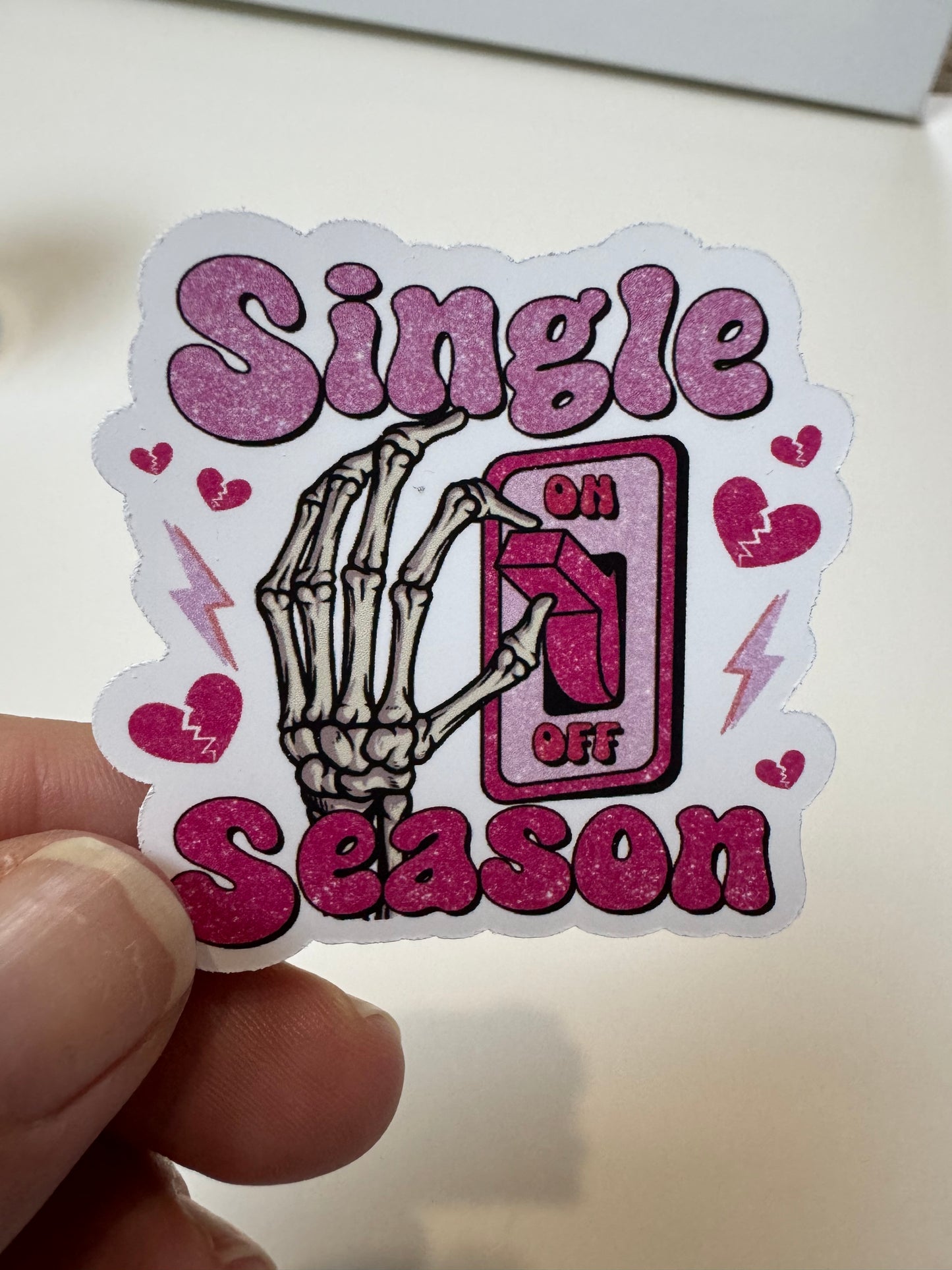 Valentine's Day Sticker, Single Season, AntiValentines Day