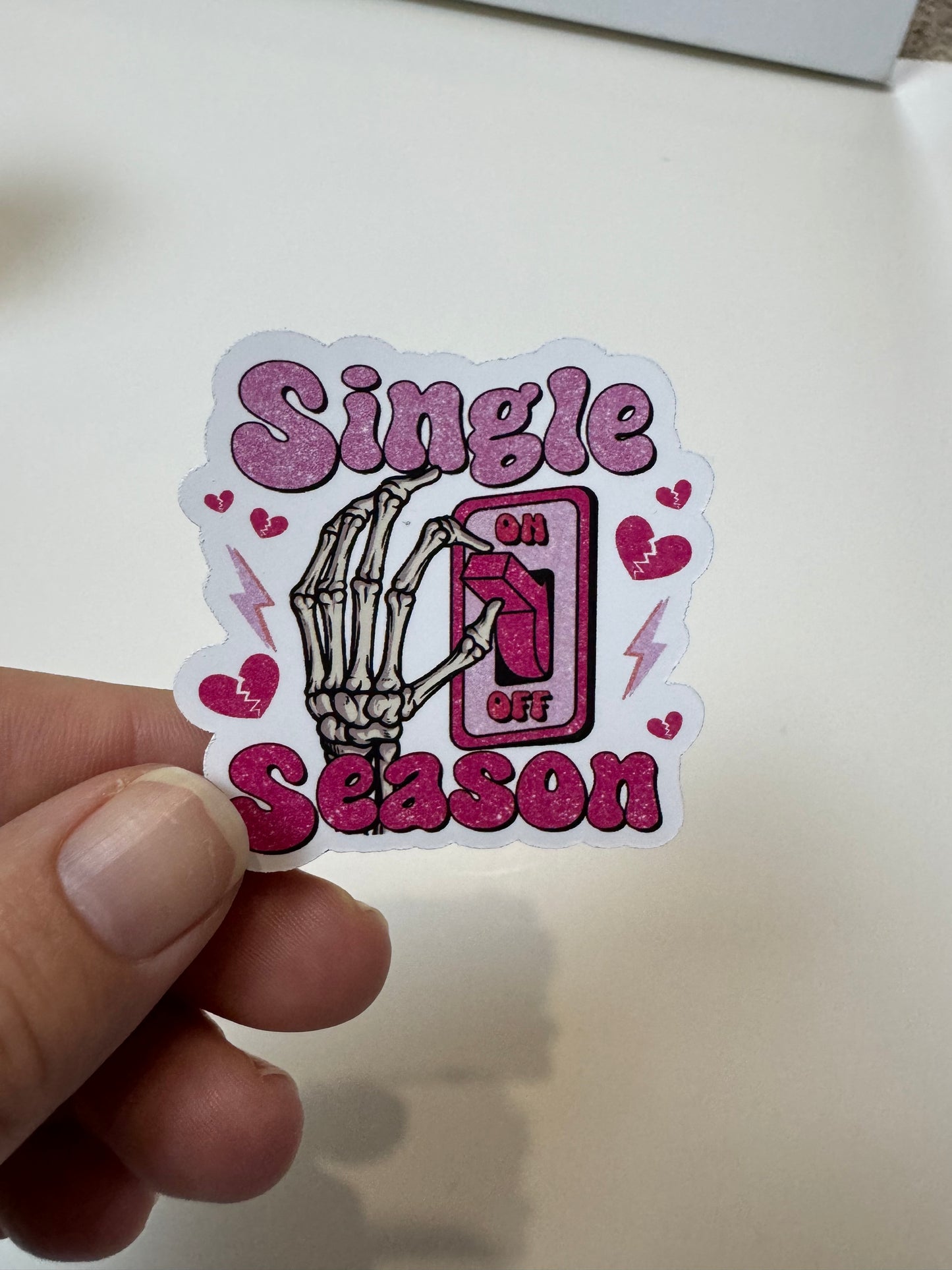 Valentine's Day Sticker, Single Season, AntiValentines Day