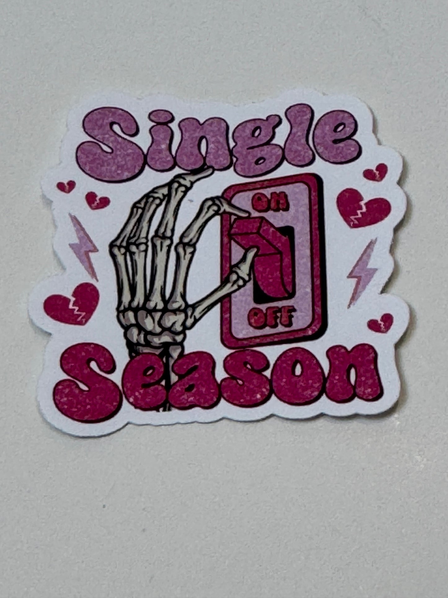 Valentine's Day Sticker, Single Season, AntiValentines Day