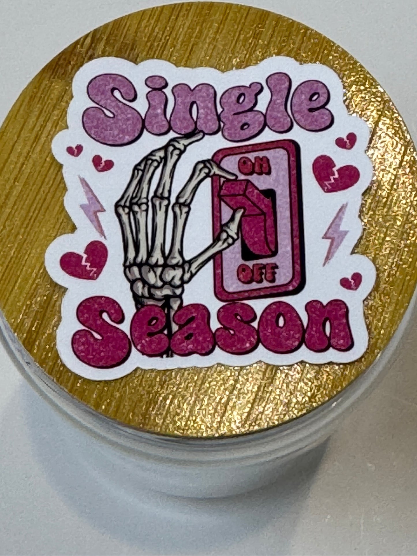 Valentine's Day Sticker, Single Season, AntiValentines Day