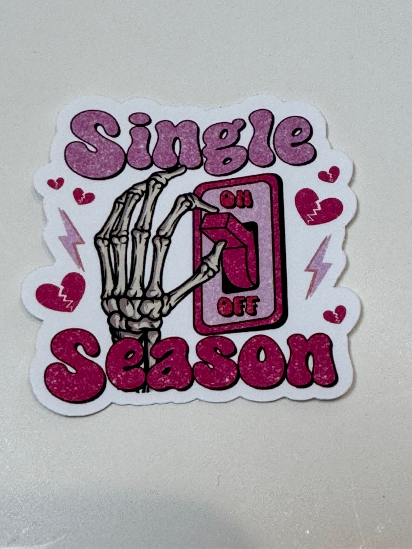 Valentine's Day Sticker, Single Season, AntiValentines Day