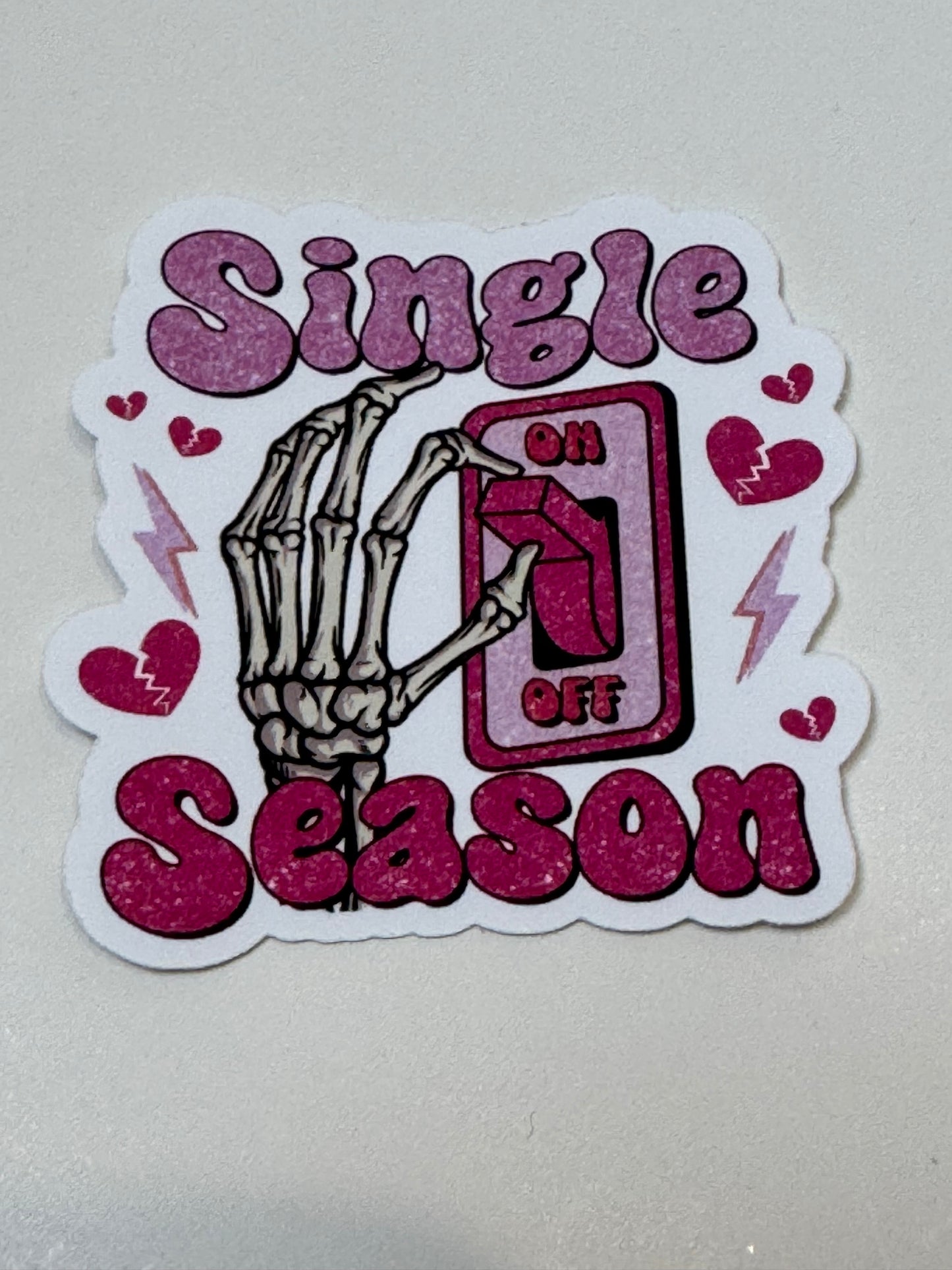 Valentine's Day Sticker, Single Season, AntiValentines Day