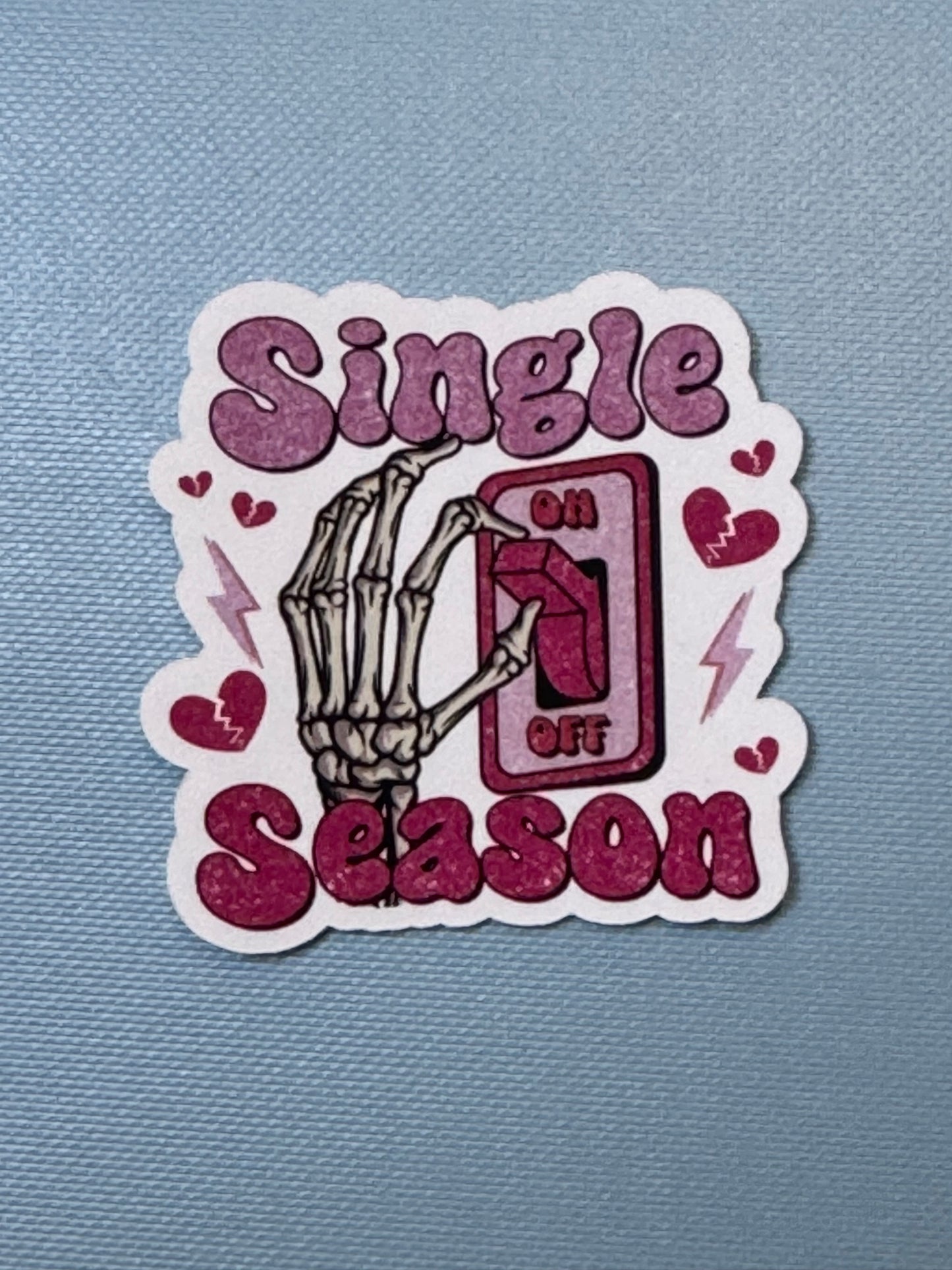 Valentine's Day Sticker, Single Season, AntiValentines Day