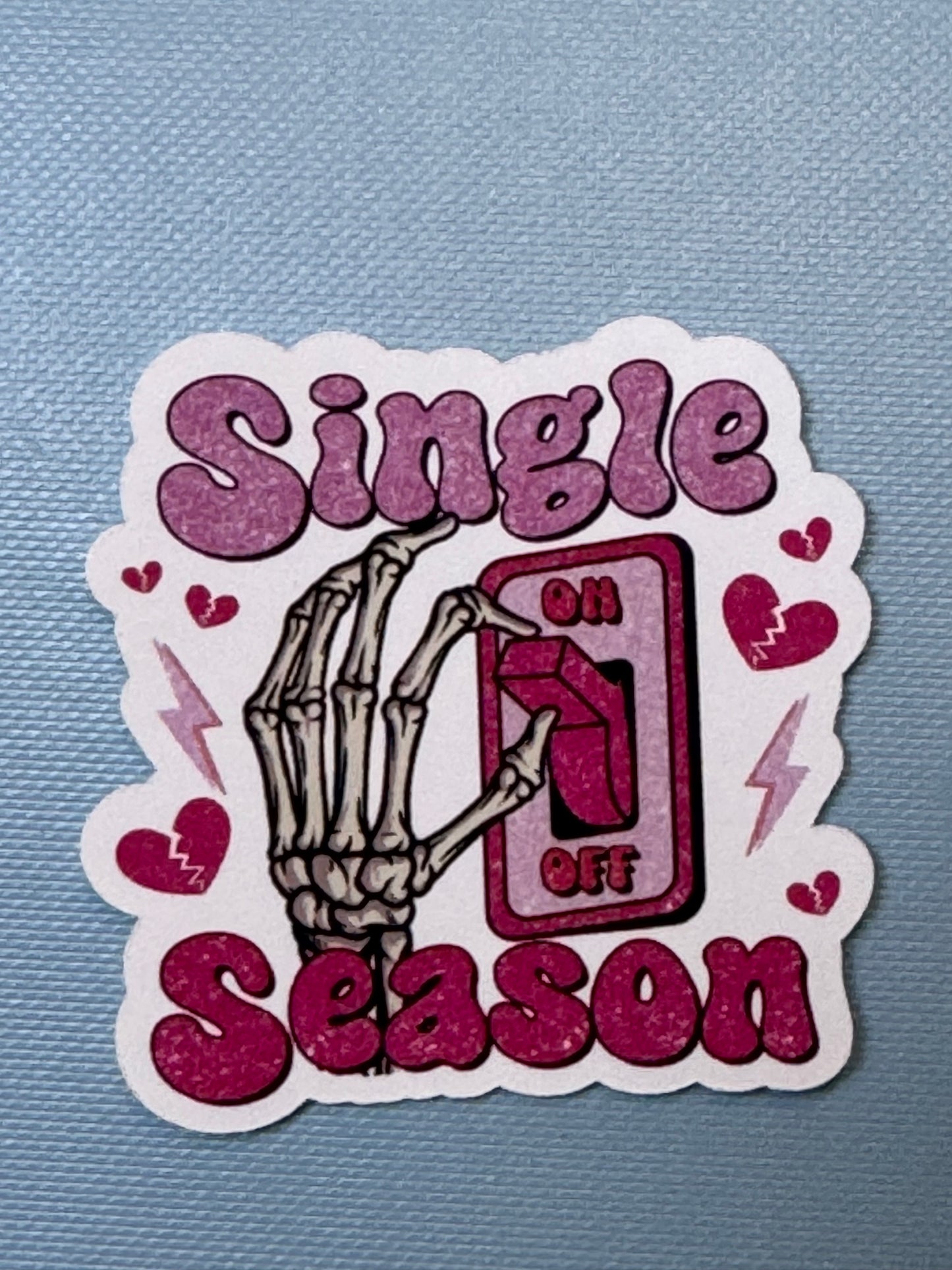 Valentine's Day Sticker, Single Season, AntiValentines Day