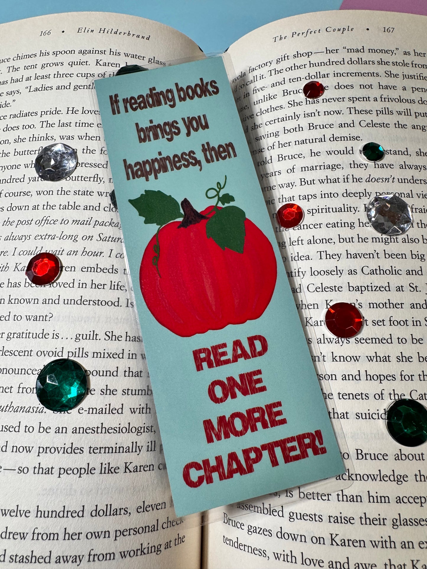 Bookmarks For All Readers | Fall Autumn Season | Pumpkin Designs Hand Drawn Artwork | Reading Brings Happiness | One More Chapter