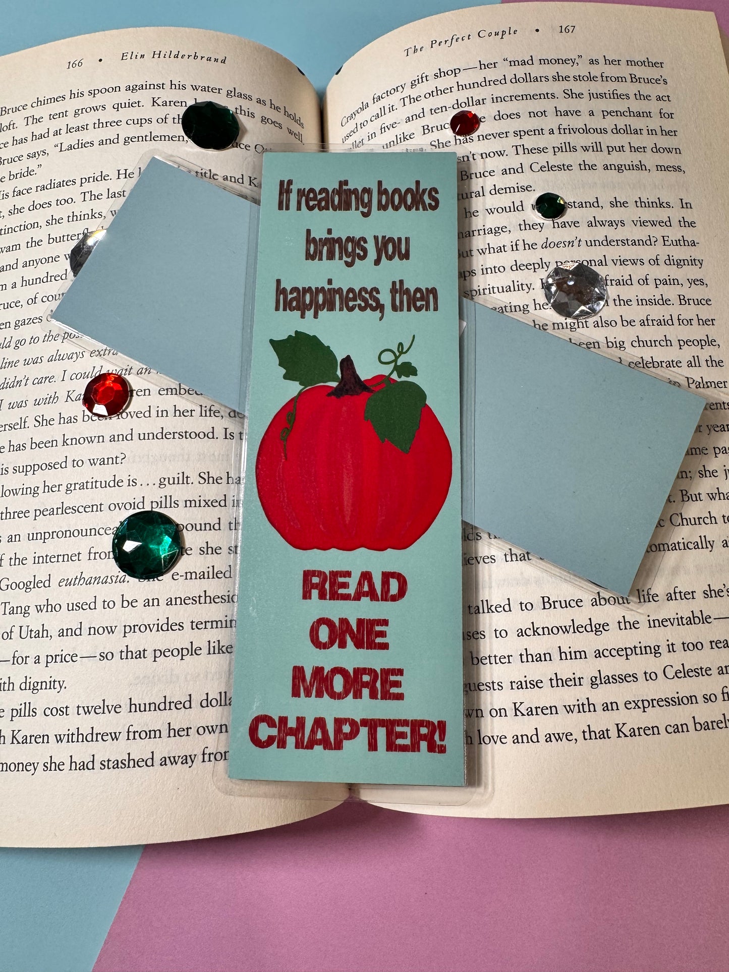 Bookmarks For All Readers | Fall Autumn Season | Pumpkin Designs Hand Drawn Artwork | Reading Brings Happiness | One More Chapter