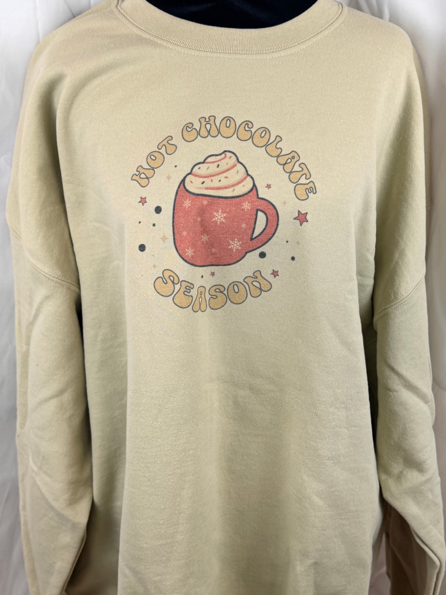 Hot Chocolate Season Holiday Sweatshirt, Sublimated Christmas Shirt