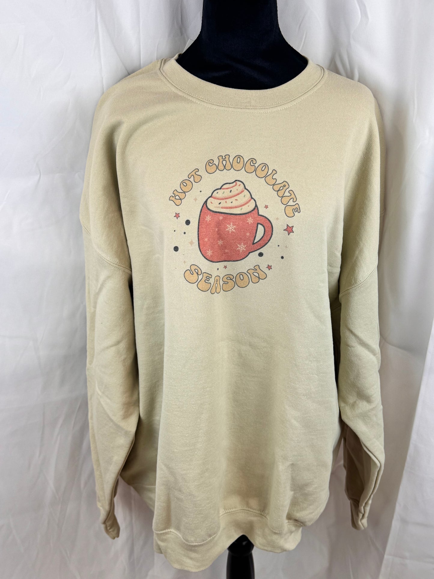 Hot Chocolate Season Holiday Sweatshirt, Sublimated Christmas Shirt