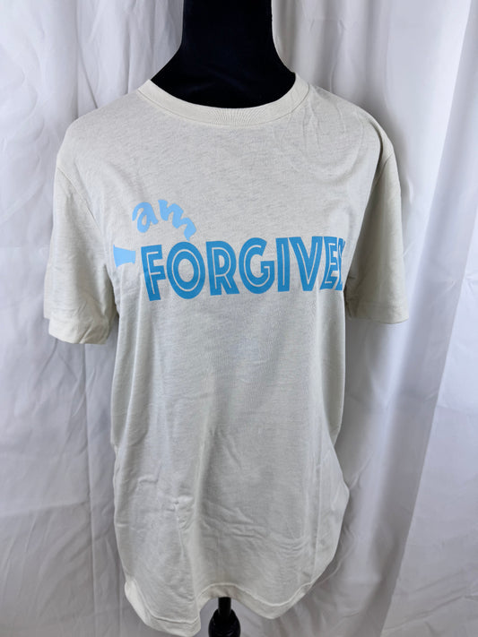 I Am Forgiven Heather Oatmeal Bella and Canvas T-shirt