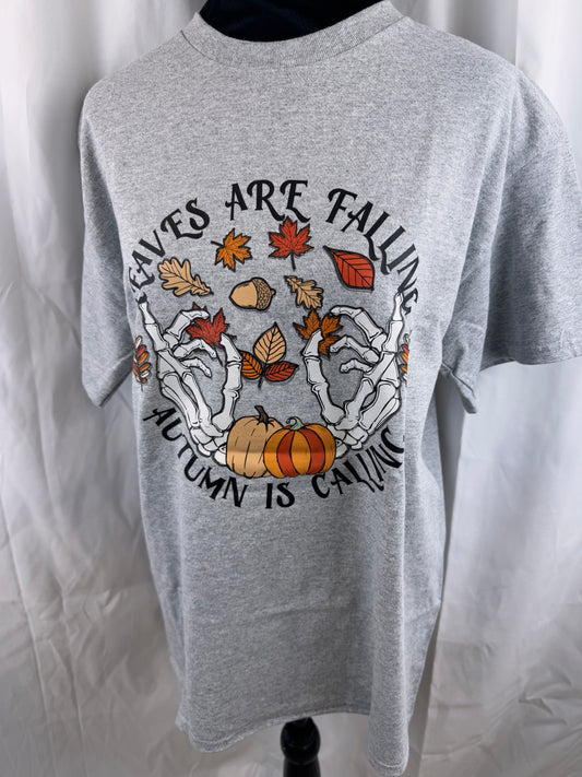 Leaves Are Falling Autumn Is Calling Seasonal T-shirt